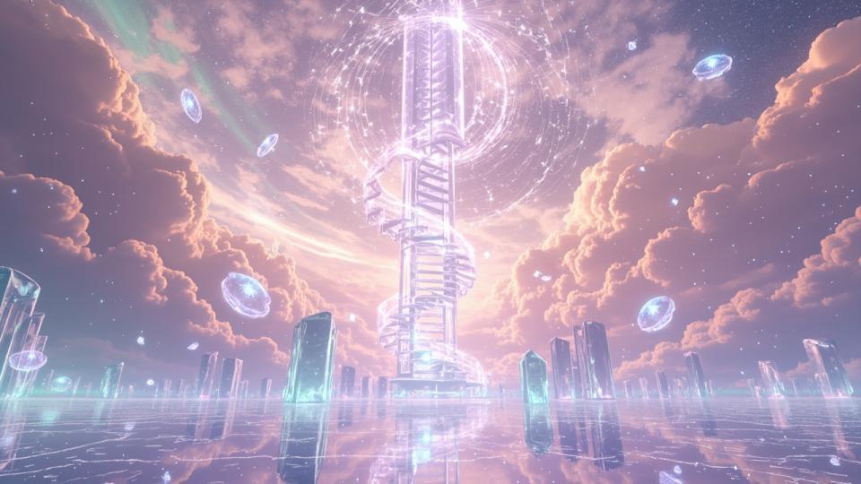 Esta pieza nació de un sueño lúcido donde la geometría besaba al vacío y las estrellas bailaban en espiral.