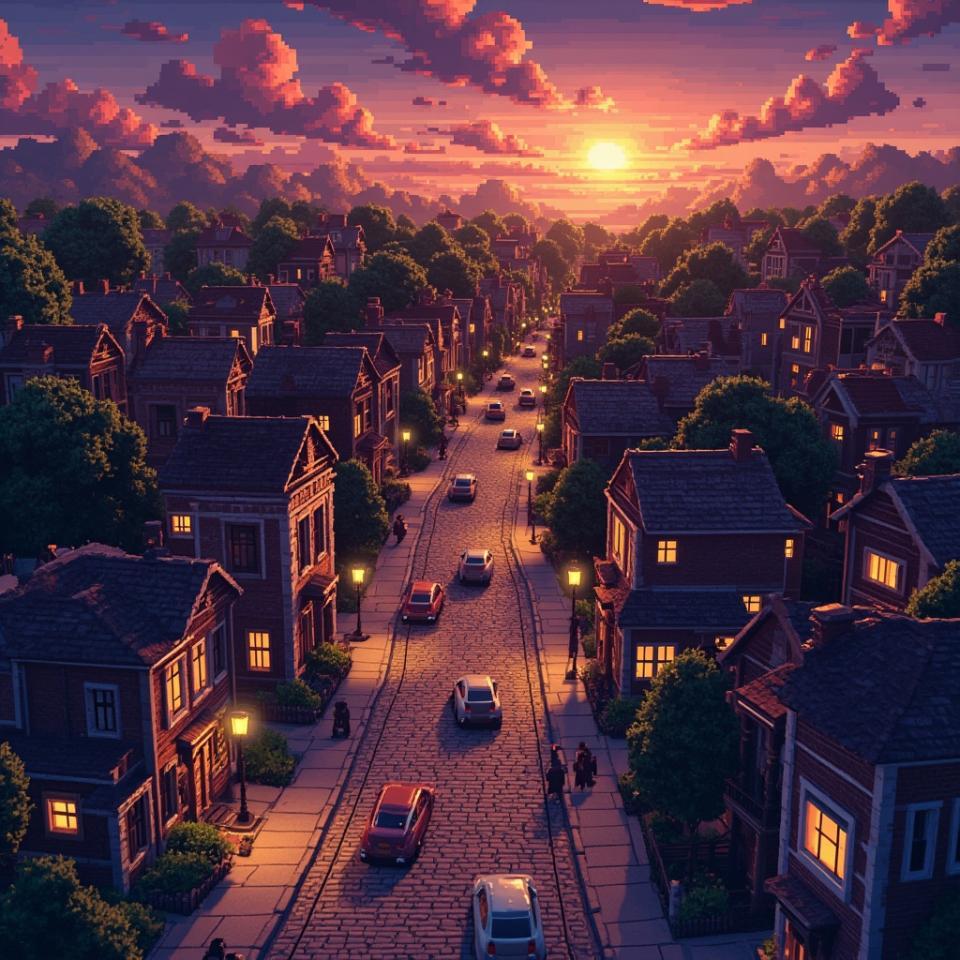 Oye, me llevó como cuatro horas ajustar la iluminación del atardecer y que quedara con ese tono nostalgicón.